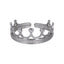MRSS25 STAINLESS STEEL ADJUSTABLE CROWN OPEN RING