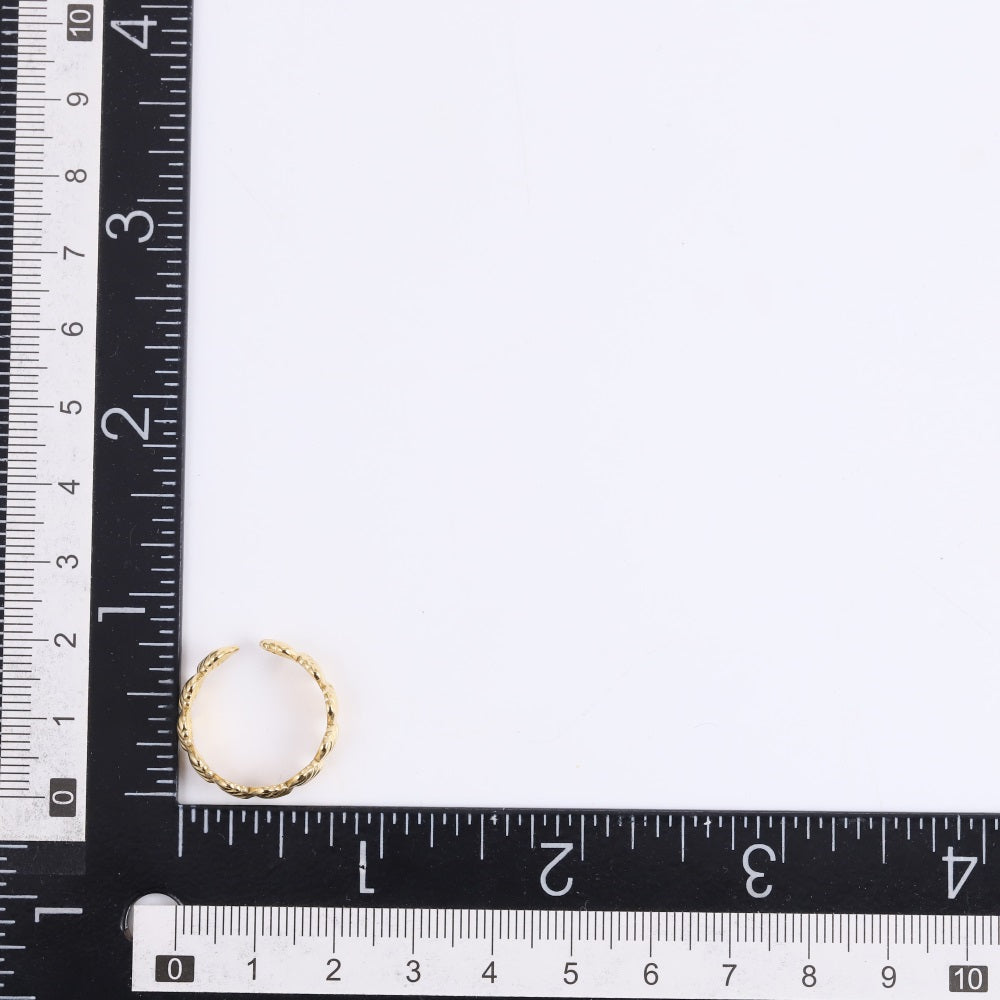 MRSS29 STAINLESS STEEL ADJUSTABLE  SHELL OPEN RING