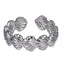 MRSS29 STAINLESS STEEL ADJUSTABLE  SHELL OPEN RING