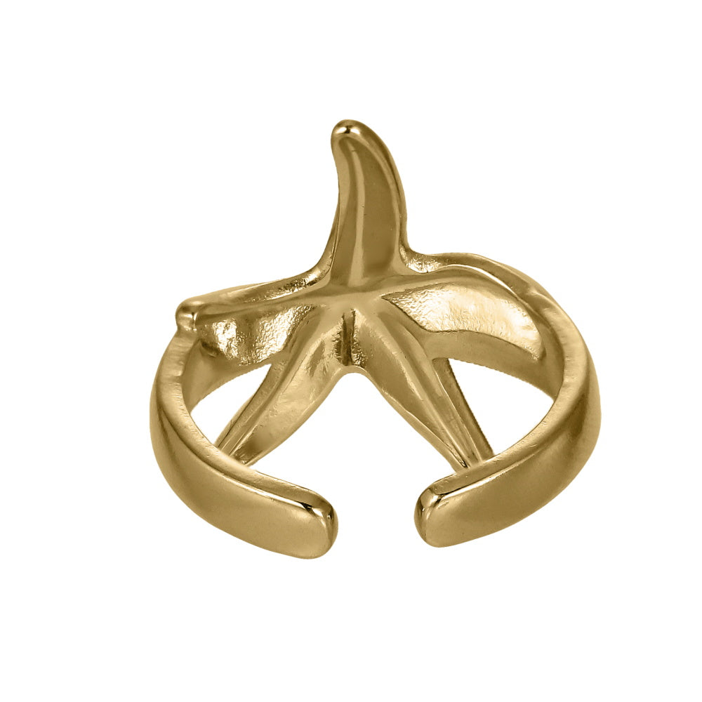 MRSS30 STAINLESS STEEL ADJUSTABLE STARFISH OPEN RING