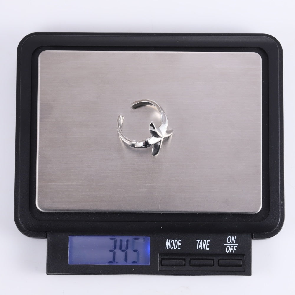 MRSS30 STAINLESS STEEL ADJUSTABLE STARFISH OPEN RING