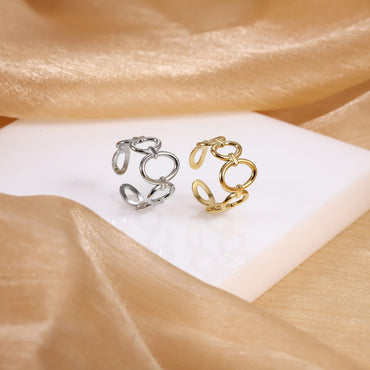 MRSS31 STAINLESS STEEL ADJUSTABLE CHAIN LINK OPEN RING