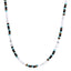 AAB Co. Stainless Steel Beaded Necklace with Yellow Tiger Eye, Black Onyx & Turquoise