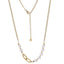 NSS1044 STAINLESS STEEL NECKLACE WITH SHELL PEARL