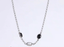 NSS1045 STAINLESS STEEL NECKLACE WITH OVAL STONE