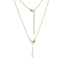 NSS1046 STAINLESS STEEL NECKLACE WITH SHELL PEARL