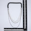 NSS1049 STAINLESS STEEL MULTI CHAIN NECKLACE WITH BEADS