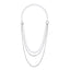 NSS1049 STAINLESS STEEL MULTI CHAIN NECKLACE WITH BEADS