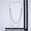NSS1049 STAINLESS STEEL MULTI CHAIN NECKLACE WITH BEADS
