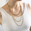 NSS1050 STAINLESS STEEL MULTI CHAIN NECKLACE