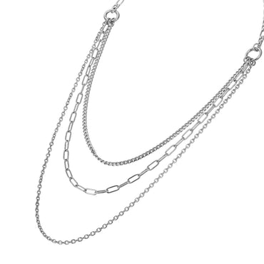 NSS1050 STAINLESS STEEL MULTI CHAIN NECKLACE