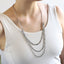 NSS1050 STAINLESS STEEL MULTI CHAIN NECKLACE
