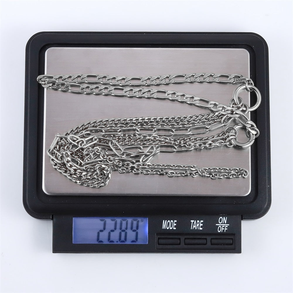 NSS1050 STAINLESS STEEL MULTI CHAIN NECKLACE