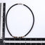 NSS1055 STAINLESS STEEL LEATHER NECKLACE WITH NATURAL BEAD & HEMATITE