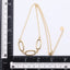 NSS1057 STAINLESS STEEL NECKLACE WITH OVAL SHAPE LINK