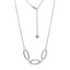 NSS1057 STAINLESS STEEL NECKLACE WITH OVAL SHAPE LINK