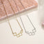 NSS1058 STAINLESS STEEL NECKLACE WITH GEOMETRIC DESIGN