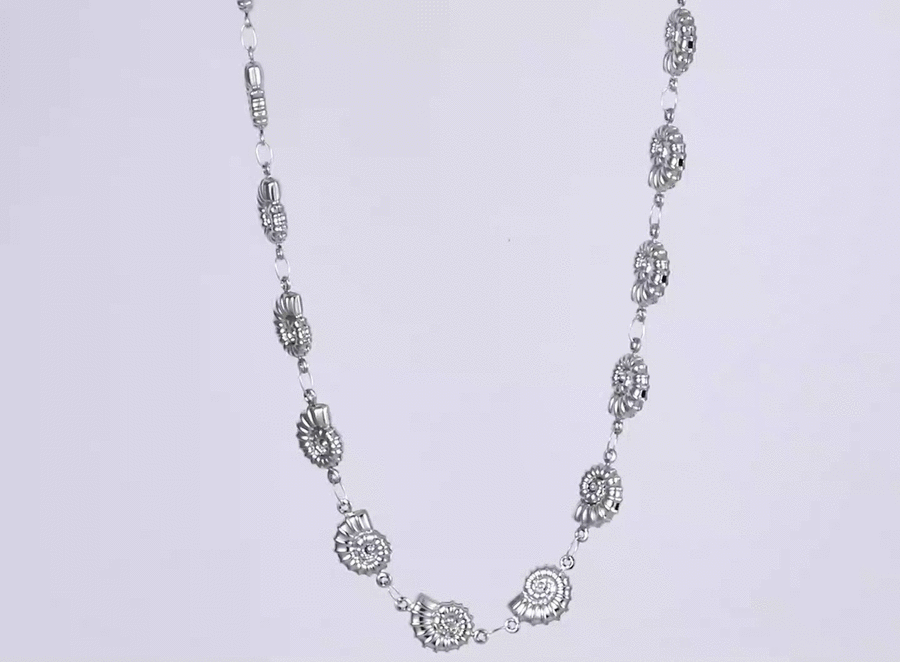 NSS1070 STAINLESS STEEL CONCH NECKLACE