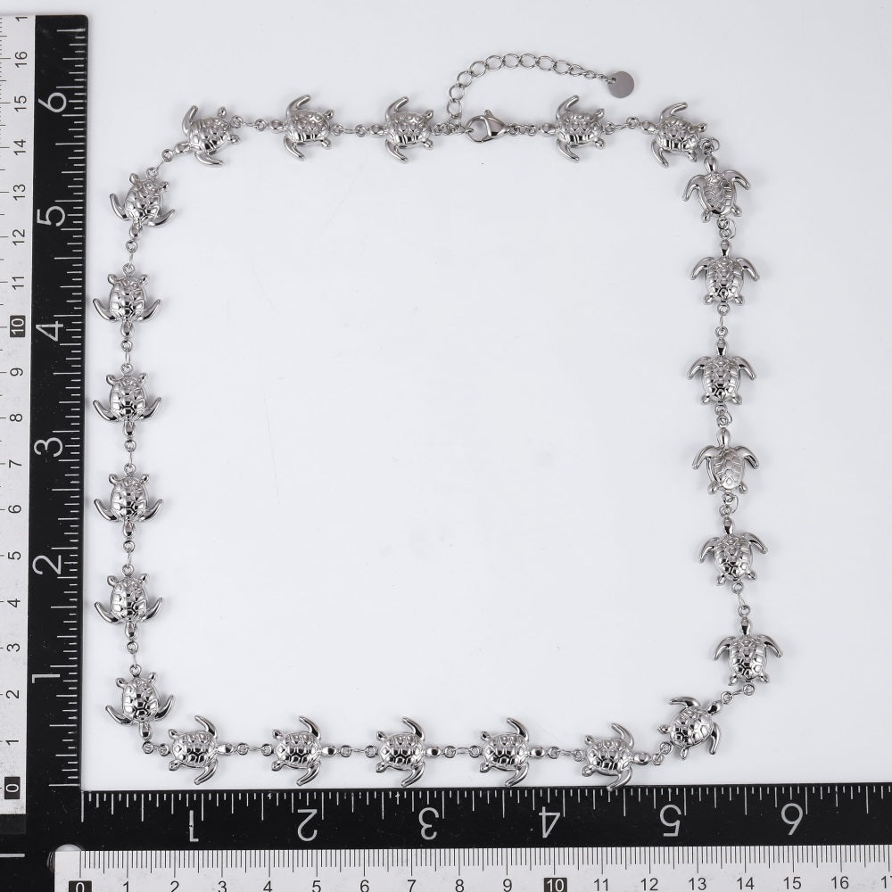 NSS1071 STAINLESS STEEL SEA TURTLE NECKLACE