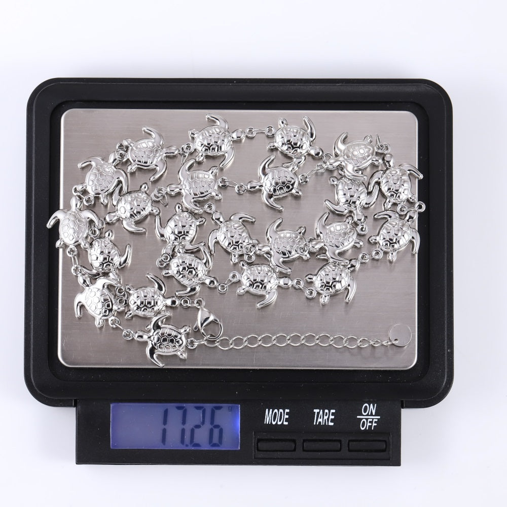 NSS1071 STAINLESS STEEL SEA TURTLE NECKLACE