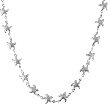 NSS1072 STAINLESS STEEL STARFISH NECKLACE