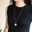 NSS1075 STAINLESS STEEL NECKLACE WITH STONE