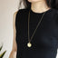 NSS1075 STAINLESS STEEL NECKLACE WITH STONE