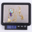 NSS1076 STAINLESS STEEL NECKLACE WITH LEAF CHARM AND BEADS