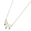 NSS1077 STAINLESS STEEL NECKLACE WITH WAVE PATTERN AND BEADS