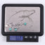 NSS1077 STAINLESS STEEL NECKLACE WITH WAVE PATTERN AND BEADS