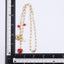 NSS1078 STAINLESS STEEL NECKLACE WITH SHELL&HEART CHARM AND BEADS