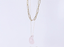 NSS1081 STAINLESS STEEL MULTI CHAIN NECKLACE WITH NATURAL STONE