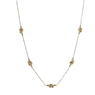 NSS1103 STAINLESS STEEL NECKLACE WITH KNOT DESIGN