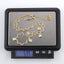 NSS1105 STAINLESS STEEL WAVY CHAIN NECKLACE WITH SQUARE CHARM