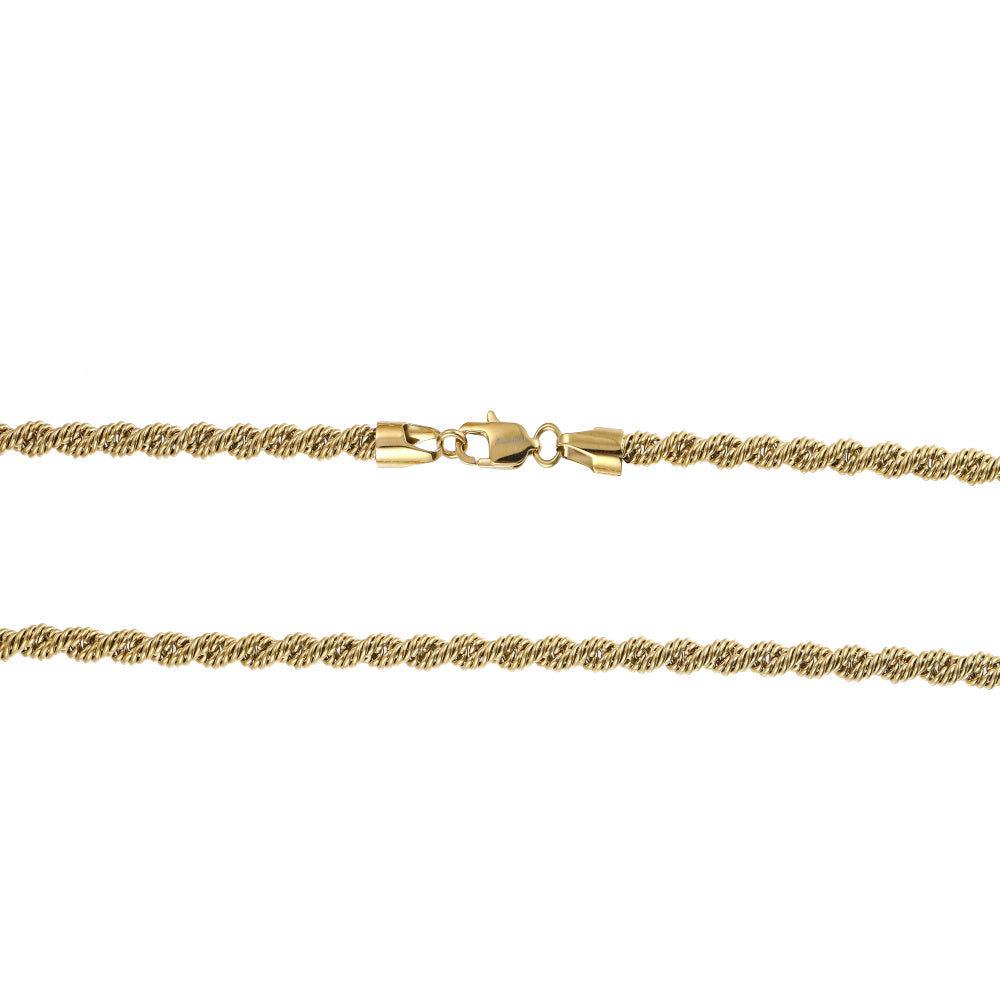 NSS1123 STAINLESS STEEL ROPE CHAIN NECKLACE