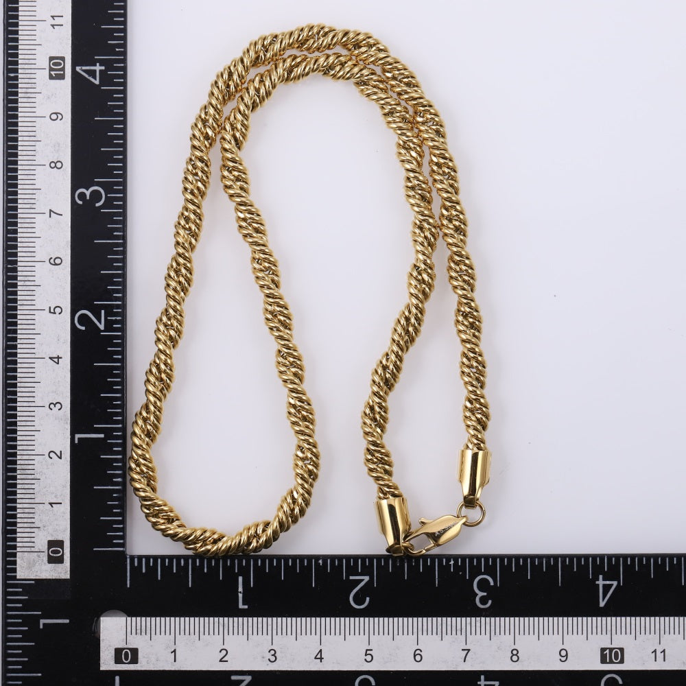 NSS1123 STAINLESS STEEL ROPE CHAIN NECKLACE