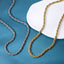 NSS1123 STAINLESS STEEL ROPE CHAIN NECKLACE