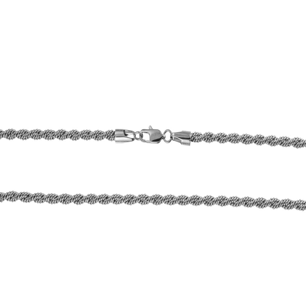 NSS1123 STAINLESS STEEL ROPE CHAIN NECKLACE