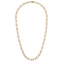 NSS1125 STAINLESS STEEL TWISTED OVAL CHAIN NECKLACE