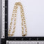 NSS1125 STAINLESS STEEL TWISTED OVAL CHAIN NECKLACE
