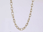 NSS1125 STAINLESS STEEL TWISTED OVAL CHAIN NECKLACE