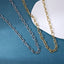 NSS1125 STAINLESS STEEL TWISTED OVAL CHAIN NECKLACE