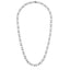 NSS1125 STAINLESS STEEL TWISTED OVAL CHAIN NECKLACE