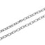 NSS1125 STAINLESS STEEL TWISTED OVAL CHAIN NECKLACE