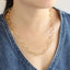 NSS1129 STAINLESS STEEL HEART CHAIN NECKLACE