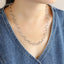 NSS1129 STAINLESS STEEL HEART CHAIN NECKLACE