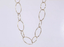 NSS1134 STAINLESS STEEL BIG TWISTED OVAL CHAIN NECKLACE