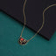 NSS1149 STAINLESS STEEL EPOXY NECKLACE WITH ROSE