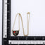 NSS1149 STAINLESS STEEL EPOXY NECKLACE WITH ROSE