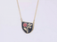 NSS1149 STAINLESS STEEL EPOXY NECKLACE WITH ROSE